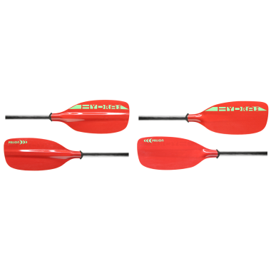 PRIJON HYDRA S paddle, glassfiber RED with Paddlock