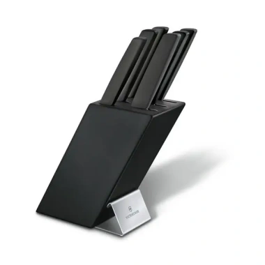 Swiss Modern Knife Block, 6 Pieces