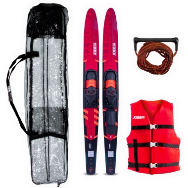 Jobe Allegre 67" Combo Waterskis Package Red