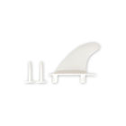 Tahe Sport FIN SOFTBOARD (x1) + SCREWS (x2) - WHITE