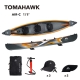 AQUA MARINA Tomahawk AIR-C 478 3-person DWF High-end Kayak Canoe 15`8″