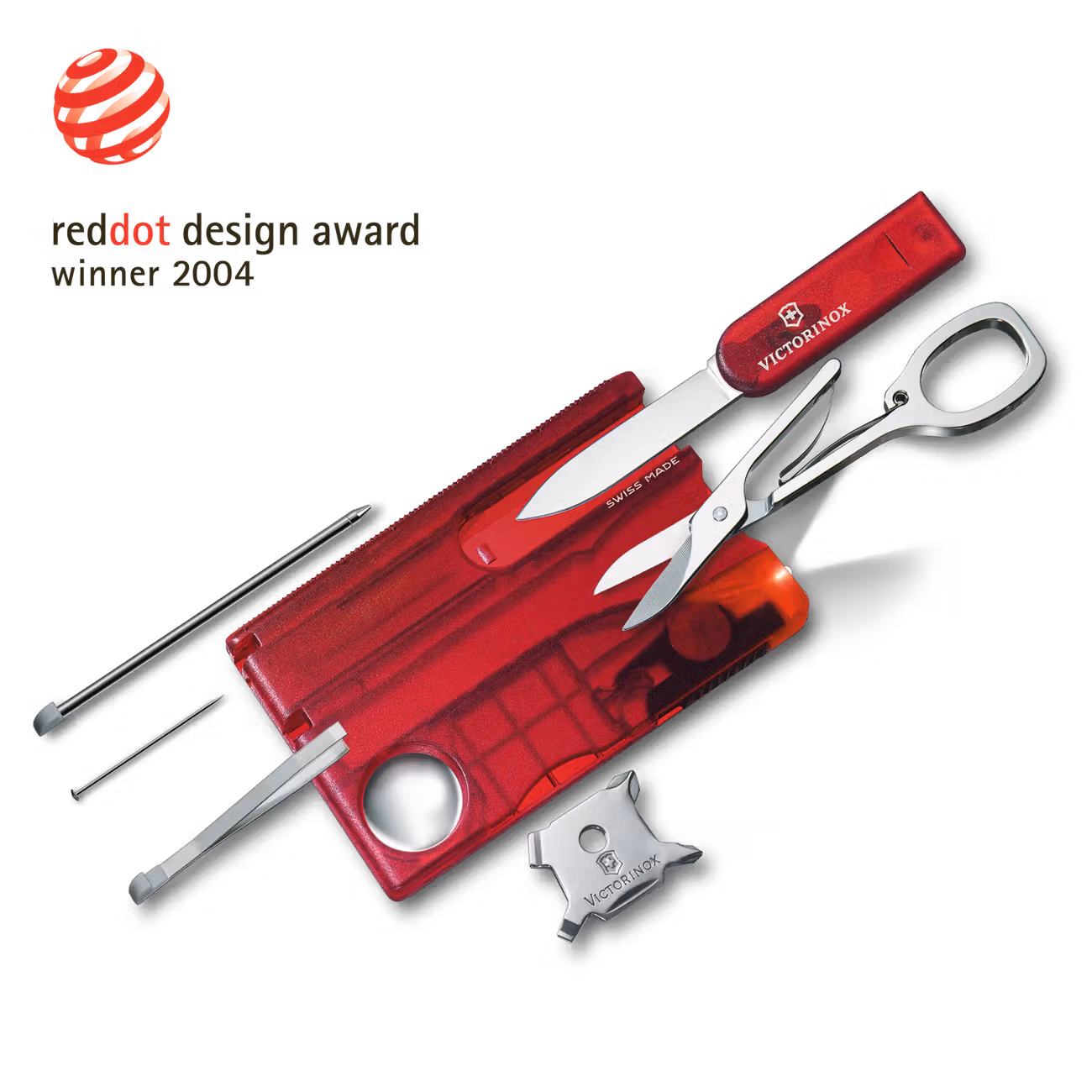 Swiss Card Lite, red transparent