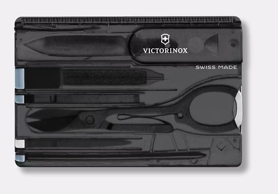Swiss Card Classic, black transparent